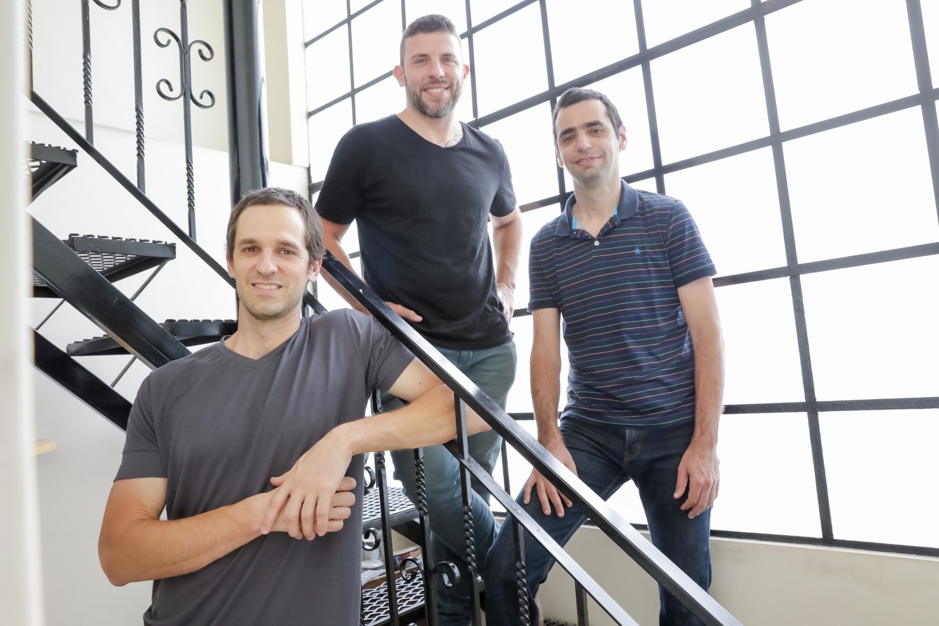 Javier Ailbirt, Guido Hernández y Facundo González, cofundadores de The Eye